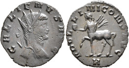 Gallienus, 253-268. Antoninianus (Bronze, 20 mm, 2.49 g, 6 h), Rome, 267-268. GALLIENVS AVG Radiate head of Gallienus to right. Rev. APOLLINI CONS AVG...