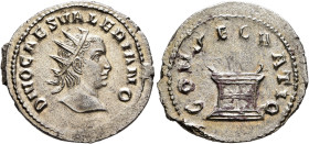 Divus Valerian II, died 258. Antoninianus (Billon, 23 mm, 3.94 g, 7 h), Rome, 258. DIVO CAES VALERIANO Radiate head of Divus Valerianus II to right. R...