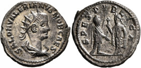 Saloninus, as Caesar, 258-260. Antoninianus (Billon, 20 mm, 3.46 g, 11 h), Samosata, 258-259. SALON VALERIANVS NOB CAES Radiate, draped and cuirassed ...