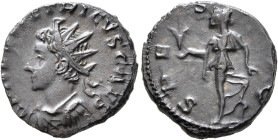 Tetricus II, Romano-Gallic Emperor, 273-274. Antoninianus (Bronze, 18 mm, 3.38 g, 11 h), Cologne, 274. C PIV ESV TETRICVS CAES Radiate, draped and cui...