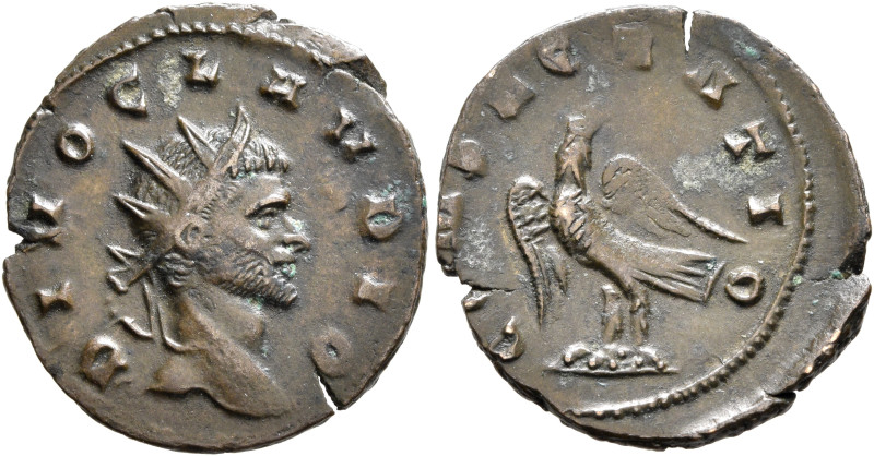 Divus Claudius II Gothicus, died 270. Antoninianus (Bronze, 22 mm, 2.71 g, 7 h),...