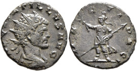 Quintillus, 270. Antoninianus (Bronze, 18 mm, 3.00 g, 8 h), Mediolanum, August-November 270. IMP QVINTILLVS AVG Radiate, draped and cuirassed bust of ...