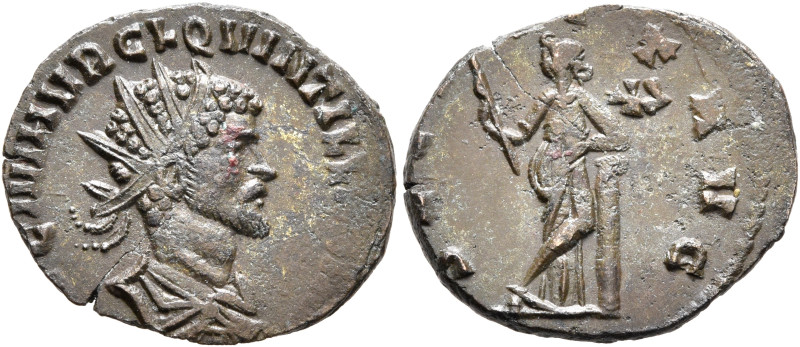 Quintillus, 270. Antoninianus (Bronze, 19 mm, 2.82 g, 6 h), Rome, end of 270. [I...