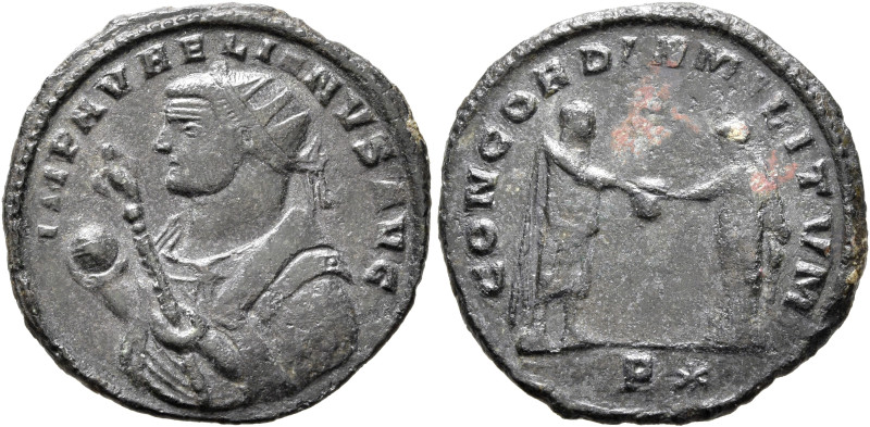 Aurelian, 270-275. Antoninianus (Bronze, 22 mm, 3.53 g, 6 h), Siscia, autumn 272...