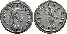 Probus, 276-282. Antoninianus (Bronze, 22 mm, 3.12 g, 12 h), Siscia, 277. IMP PROBVS INV AVG Radiate, draped and cuirassed bust of Probus to right, se...