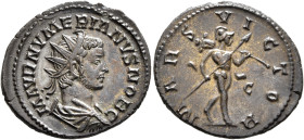 Numerian, as Caesar, 282-283. Antoninianus (Silvered bronze, 23 mm, 4.28 g, 12 h), Lugdunum, 283. M AVR NVMERIANVS NOB C Radiate, draped and cuirassed...