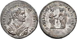 Diocletian, as Senior Augustus, 305-311/2. Follis (Silvered bronze, 28 mm, 9.45 g, 6 h), Londinium, circa May 305-Spring 307. D N DIOCLETIANO FELICISS...