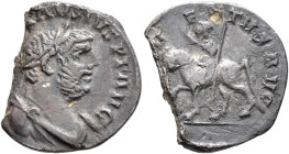 Carausius, Romano-British Emperor, 286-293. Denarius (Silver, 18 mm, 2.55 g, 6 h), Londinium (?), circa 287-288. [IMP CA]RAVSIVS P F AVG Laureate, dra...