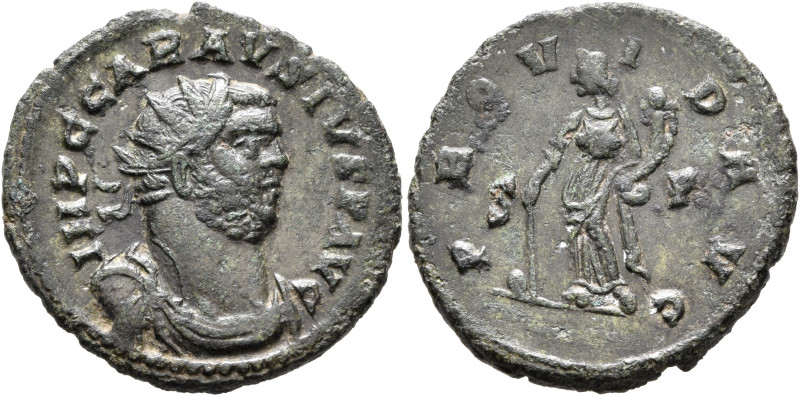 Carausius, Romano-British Emperor, 286-293. Antoninianus (Bronze, 24 mm, 4.56 g,...