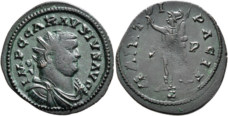 Carausius, Romano-British Emperor, 286-293. Antoninianus (Bronze, 23 mm, 3.45 g,...