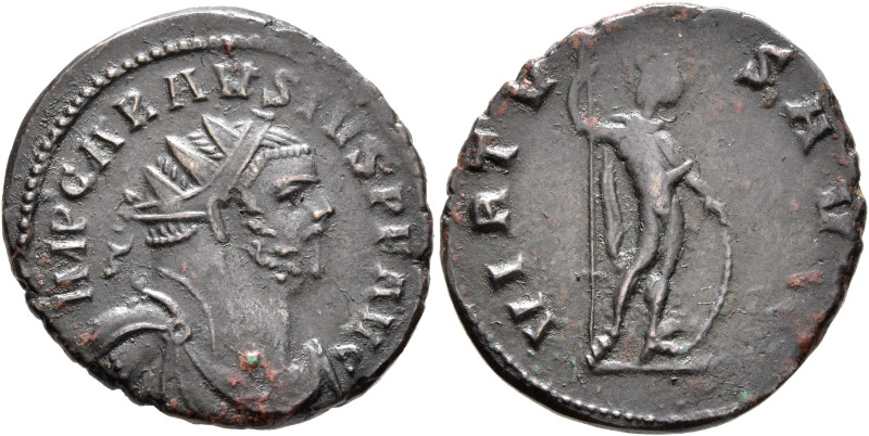 Carausius, Romano-British Emperor, 286-293. Antoninianus (Bronze, 23 mm, 5.06 g,...