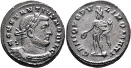 Constantius I, 305-306. Follis (Silvered bronze, 27 mm, 11.41 g, 6 h), Londinium, circa 303-1 May 305. CONSTANTIVS NOBIL C Laureate and cuirassed bust...