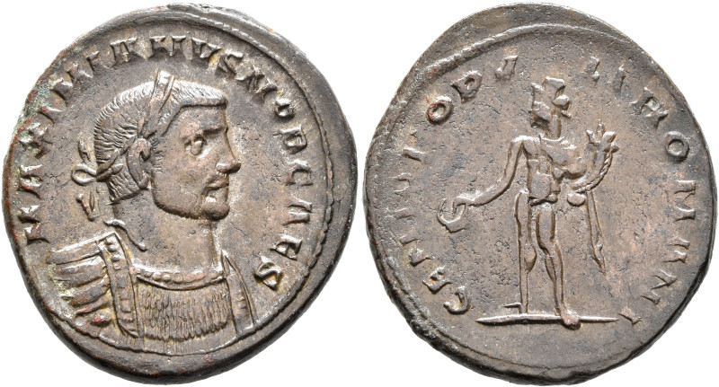 Galerius, as Caesar, 293-305. Follis (Bronze, 29 mm, 10.37 g, 6 h), Londinium, c...