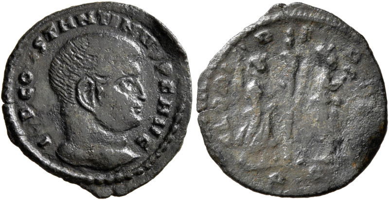 Constantine I, 307/310-337. Half Follis (Bronze, 16 mm, 1.10 g, 6 h), Rome, 313....