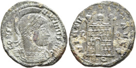 Constantine I, 307/310-337. Follis (Bronze, 20 mm, 3.25 g, 12 h), Rome, 318-319. CONST-ANTINVS AVG Helmeted, laureate and cuirassed bust of Constantin...