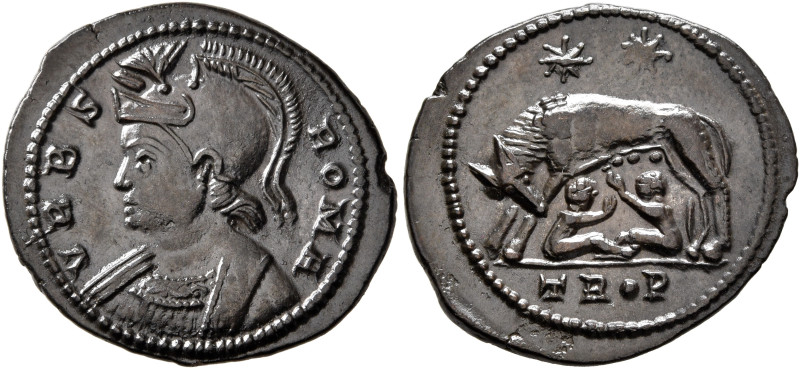 Commemorative Series, 330-354. Follis (Bronze, 20 mm, 2.42 g, 6 h), Treveri, str...