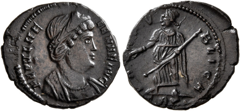 Helena, Augusta, 324-328/30. Follis (Bronze, 16 mm, 1.86 g, 12 h), Treveri, 337-...
