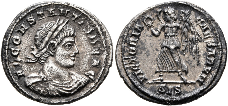 Constans, as Caesar, 333-337. Siliqua (Silver, 19 mm, 2.91 g, 12 h), Siscia, 334...