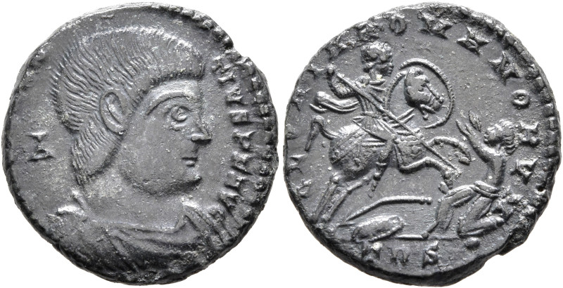 Magnentius, 350-353. Follis (Bronze, 21 mm, 4.74 g, 5 h), Treveri. D N MAGNENTIV...