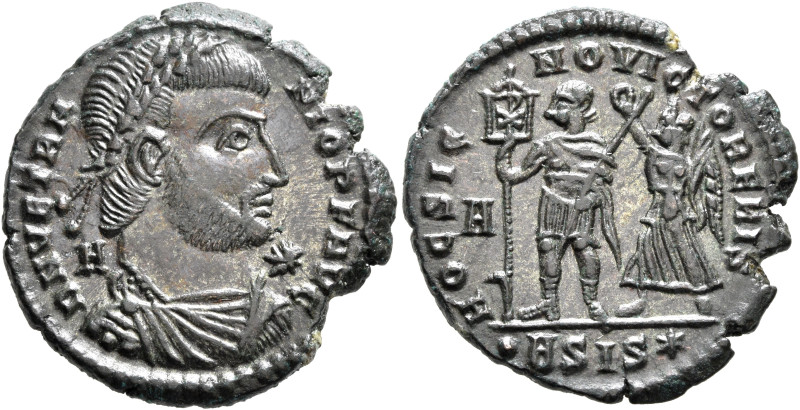 Vetranio, 350. Maiorina (Bronze, 23 mm, 5.44 g, 6 h), Siscia, 350. D N VETRANIO ...