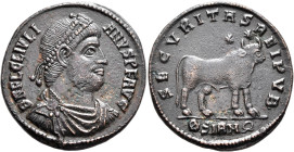 Julian II, 360-363. Double Maiorina (Bronze, 29 mm, 8.50 g, 6 h), Sirmium, 361-363. D N FL CL IVLI-ANVS P F AVG Pearl-diademed, draped and cuirassed b...