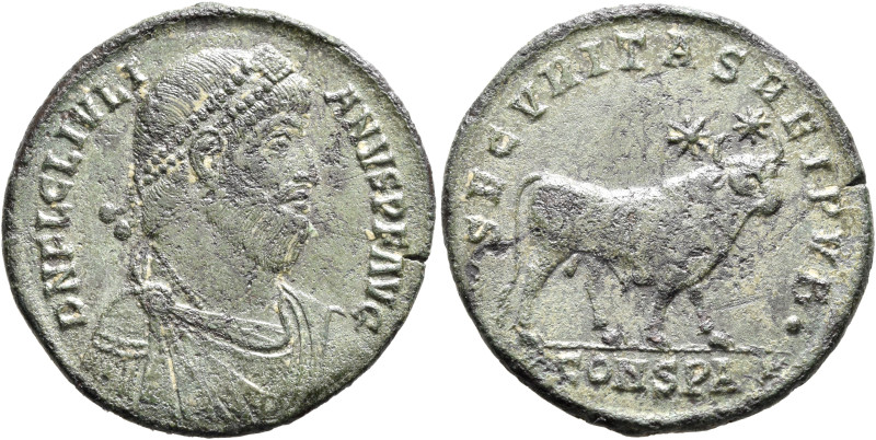 Julian II, 360-363. Double Maiorina (Bronze, 28 mm, 7.92 g, 6 h), Constantinopol...