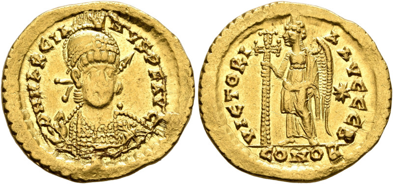 Marcian, 450-457. Solidus (Gold, 21 mm, 4.48 g, 6 h), Constantinopolis. D N MARC...