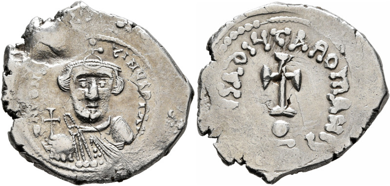 Constans II, 641-668. Hexagram (Silver, 25 mm, 6.60 g, 6 h), Constantinopolis, 6...