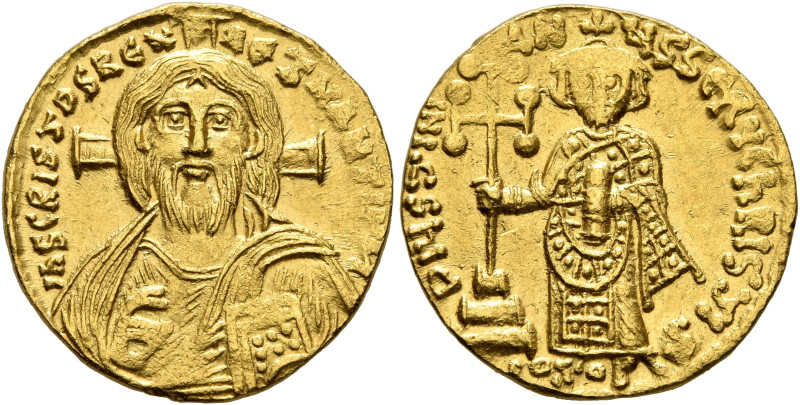 Justinian II, first reign, 685-695. Solidus (Gold, 18 mm, 4.46 g, 7 h), Constant...