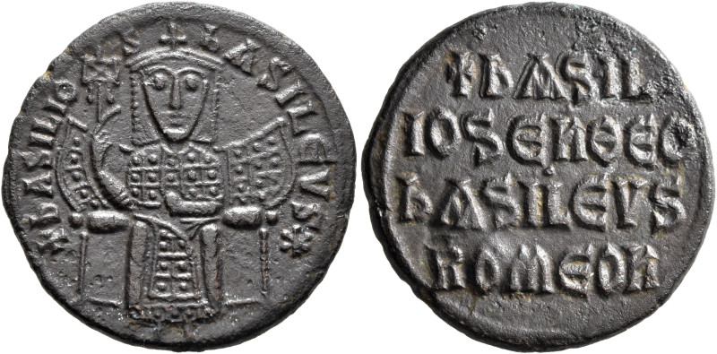 Basil I the Macedonian, 867-886. Follis (Bronze, 25 mm, 7.14 g, 6 h), Constantin...