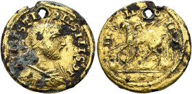 UNCERTAIN GERMANIC TRIBES, Aurum Barbarorum. Late 3rd-early 4th centuries. 'Aureus' (Subaeratus, 21 mm, 3.00 g, 12 h), 'Plated Group', imitating Probu...