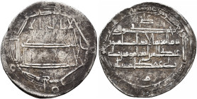 ISLAMIC, 'Abbasid Caliphate. temp. Al-Rashid, AH 170-193 / AD 786-809. Dirham (Silver, 25 mm, 2.81 g, 3 h), citing the future caliph al-Ma'mun, as as ...