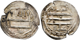 ISLAMIC, al-Maghreb (North Africa). Idrisids. Idris II, AH 175-213 / AD 791-828. Dirham (Silver, 22 mm, 2.16 g, 9 h), Tudgha, AH 204 = AD 819/20. Belo...
