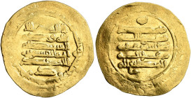ISLAMIC, Egypt & Syria (Pre-Fatimid). Ikhshidids. Abu'l-Qasim Unujur, AH 334-349 / AD 946-960. Dinar (Gold, 21 mm, 2.65 g, 1 h), citing Abu'l-Qasim ib...