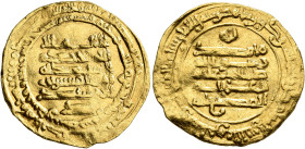 ISLAMIC, Egypt & Syria (Pre-Fatimid). Ikhshidids. Abu'l-Qasim Unujur, AH 334-349 / AD 946-960. Dinar (Gold, 21 mm, 2.36 g, 11 h), citing Abu'l-Qasim i...