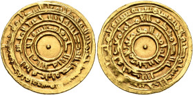 ISLAMIC, Fatimids. al-Mu'izz li-Din Allah, AH 341-365 / AD 953-975. Dinar (Gold, 21 mm, 4.15 g), Misr, Muharram AH 362 = October/November AD 972. Albu...