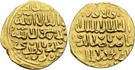 ISLAMIC, Mamluks. al-Nasir Nasir al-Din Muhammad I, AH 693-4, 698-708, 709-41 / AD 1293-4, 1299-1309, 1310-41. Dinar (Gold, 22 mm, 5.32 g), 3rd reign,...