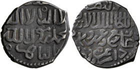 ISLAMIC, Mamluks. al-Ashraf Sayf al-Din Barsbay, AH 825-841 / AD 1422-1438. Dirham (Silver, 15 mm, 1.80 g), third weight standard, citing 'Dama Izzuhu...
