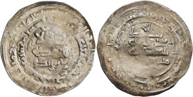ISLAMIC, Caucasus (Pre-Seljuq). Volga-Bulgarians. Mika'il ibn Ja'far, mid AH 4th / AD 10th century. Dirham (Silver, 584 mm, 3.31 g), imitating a Saman...