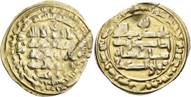 ISLAMIC, Persia (Pre-Seljuq). Buwayhids (Buyids). Baha' al-Dawla Abu Nasr Firuz Kharshah, AH 379-403 / AD 989-1012. Dinar (Electrum, 25 mm, 3.63 g), a...