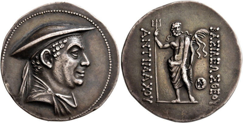 ELECTROTYPES. BAKTRIA, Greco-Baktrian Kingdom. Antimachos I, circa 180-165 BC. T...