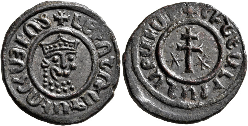 ARMENIA, Cilician Armenia. Royal. Levon I, 1198-1219. Tank (Bronze, 29 mm, 8.59 ...
