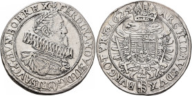 AUSTRIA. Holy Roman Empire. Ferdinand II, Emperor, 1619-1637. Taler 1624 (Silver, 40 mm, 28.21 g, 6 h), Wien. FERDINANDVS II D G (mintmark) R I S AVG ...