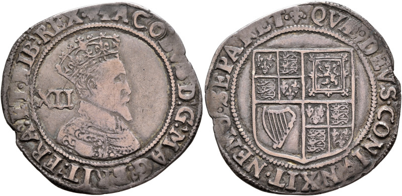 BRITISH, Stuart. James I, 1603-1625. Shilling (Silver, 31 mm, 5.81 g, 1 h). (Lis...