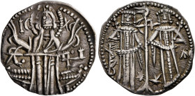 BULGARIA. Second Empire. Ivan Aleksandar, 1331–1371. Gros (Silver, 20 mm, 1.51 g, 12 h), with Mihail Asen IV, 1331-1355. Christ standing facing before...