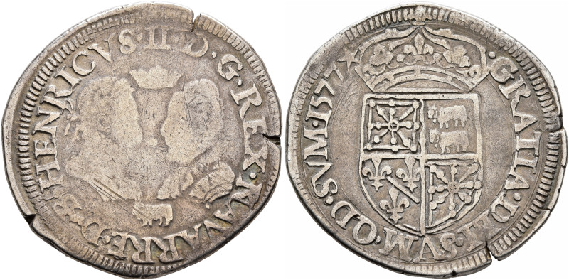 FRANCE, Royal. Henri IV le Grand (the Great), 1589–1610. Teston 1577 (Silver, 30...