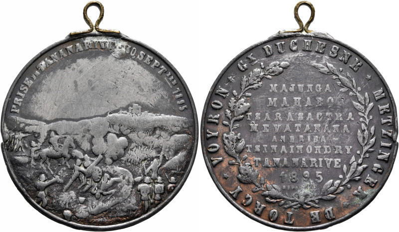 FRANCE, Troisième République. 1871-1940. Medal 1895 (Tin, 38 mm, 15.70 g, 12 h),...