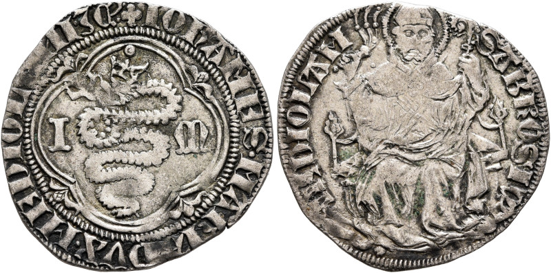 ITALY. Milano (Duchi). Giovanni Maria Visconti, 1402-1412. Pegione (Silver, 24 m...