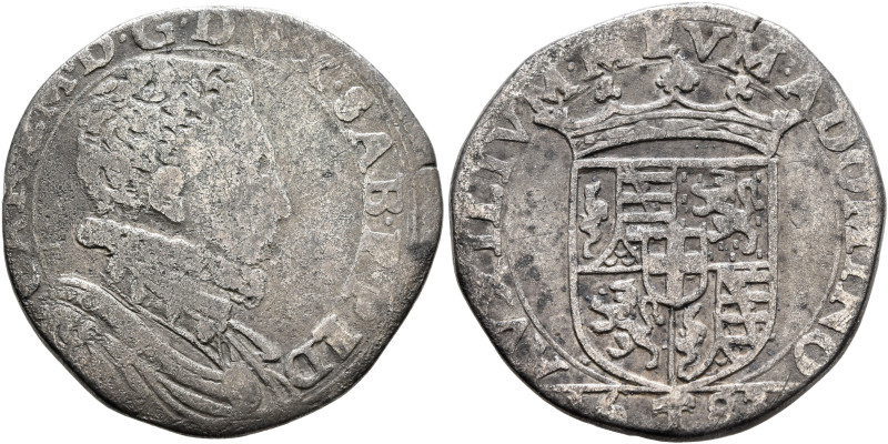 ITALY. Savoia (Ducato). Carlo Emanuele I, 1580-1630. Testone 1583 (Silver, 27 mm...