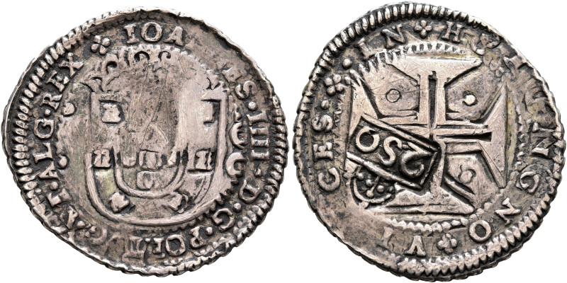 PORTUGAL, Kingdom. João IV o Restaurador (the Restorer), 1640-1656. 200 Reis (Si...